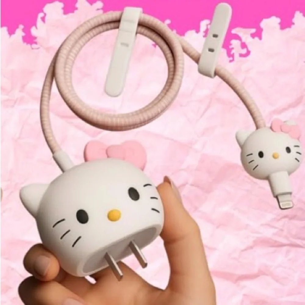 Hello Kitty Pink and White Charger Cable